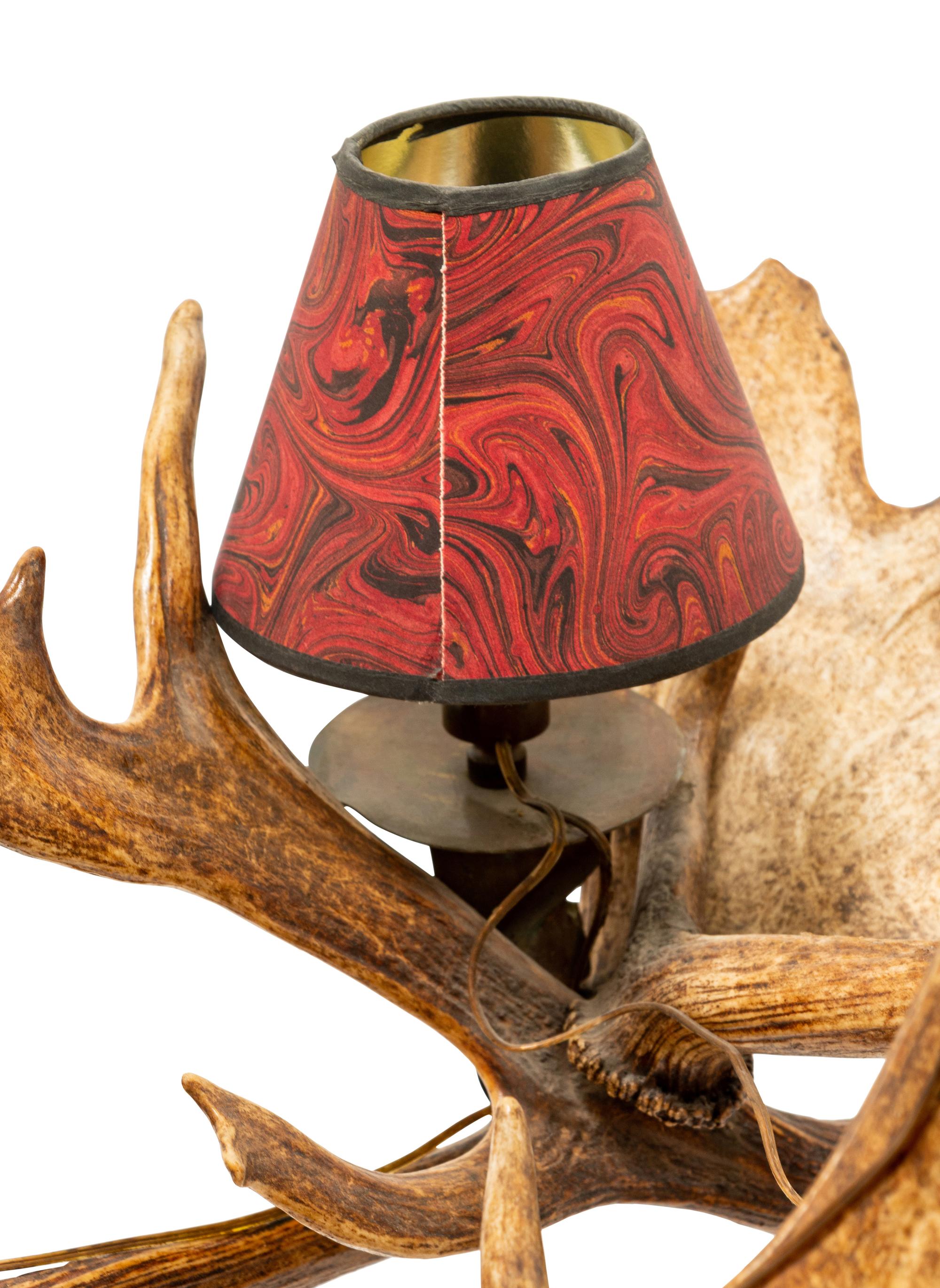 A Large Antler Chandelier