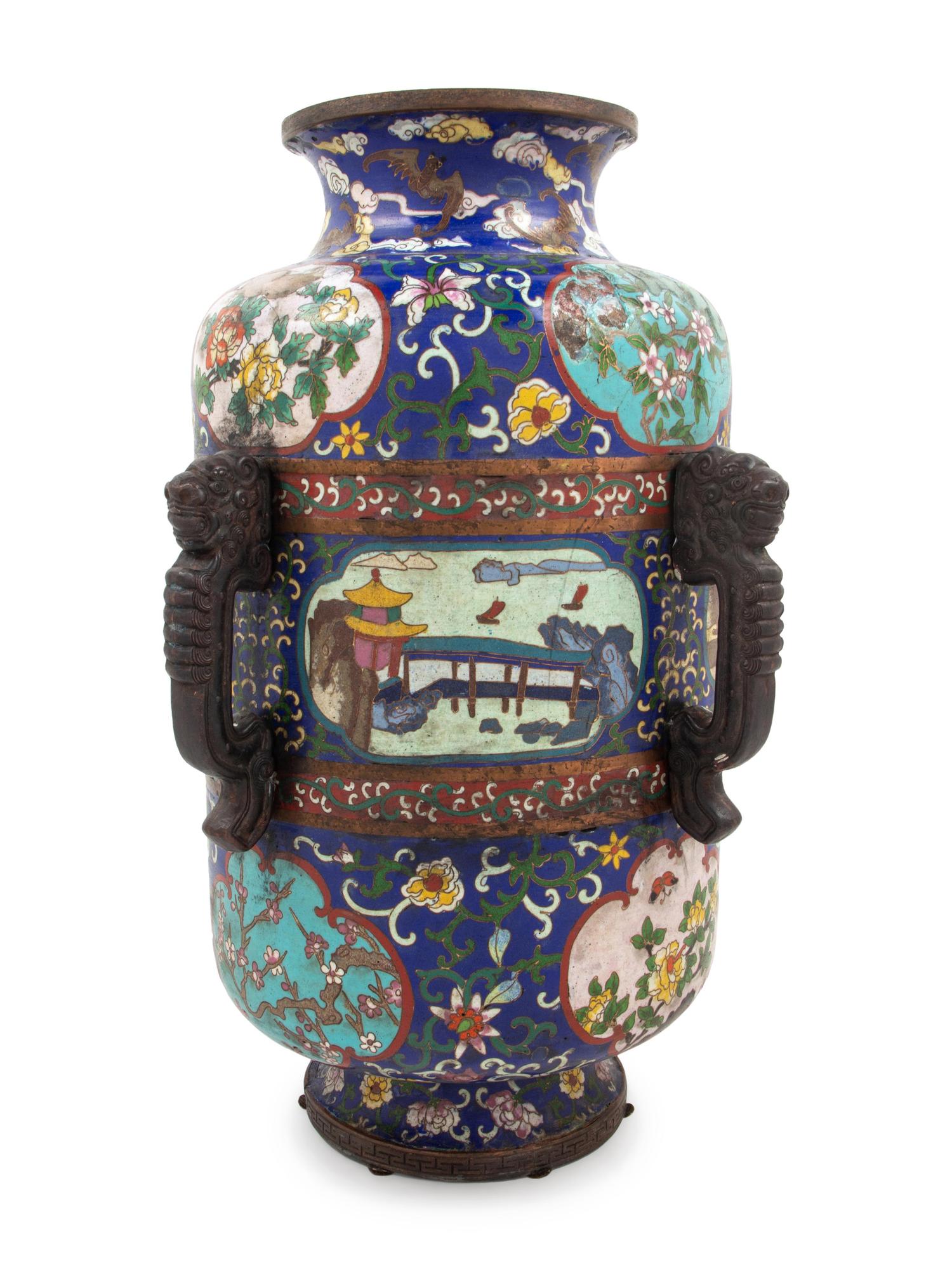 A Chinese Archaic-Style Cloisonné Vase