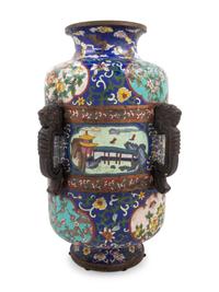 A Chinese Archaic-Style Cloisonné Vase