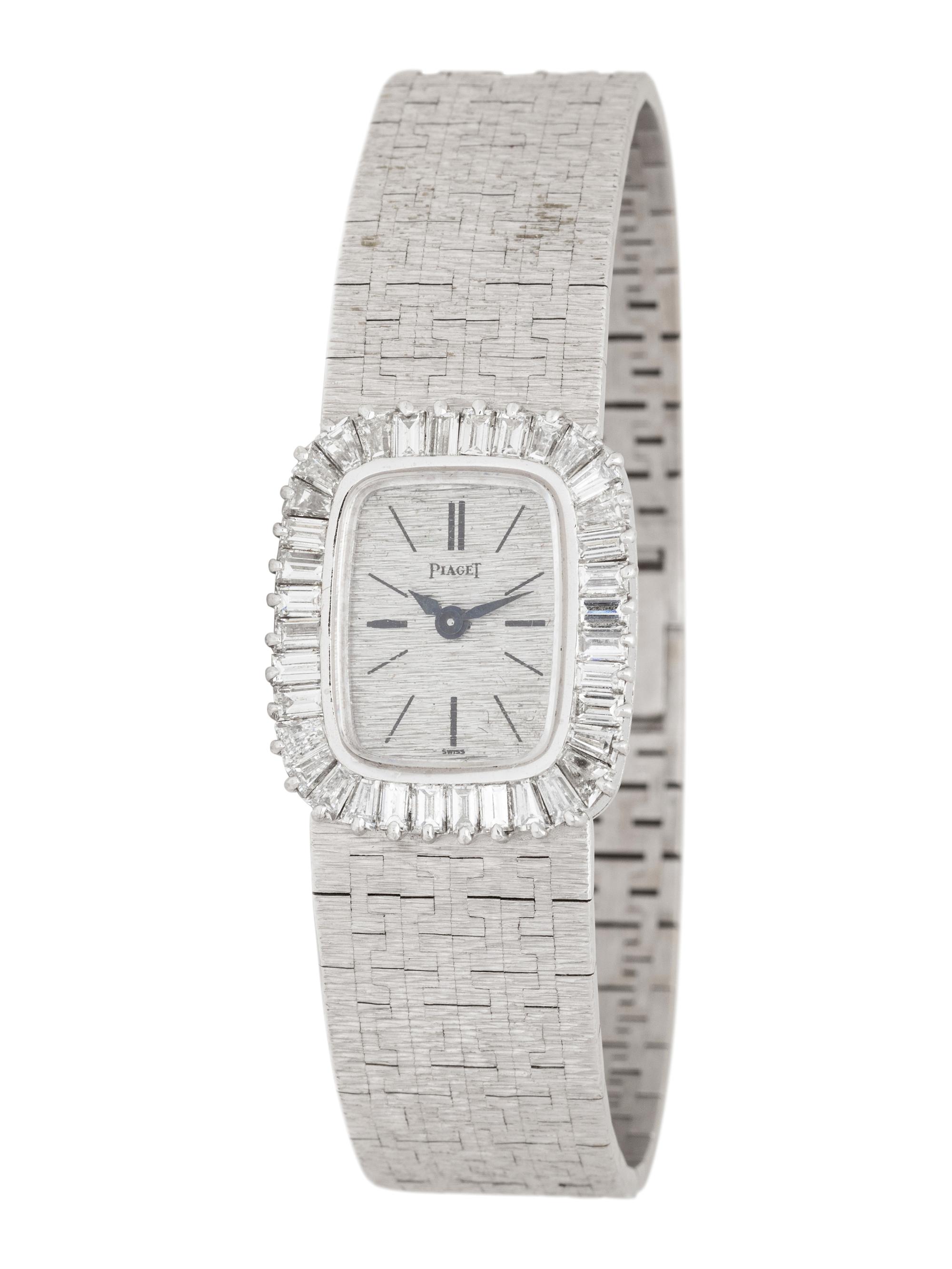 PIAGET, 18K WHITE GOLD AND DIAMOND WATCH