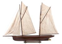 An American Model Schooner Height 46 inches.