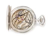 A Silver Open Face Chronometer Deck Pocket Watch, Patek Philippe,