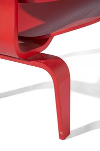 Pair of Red LCW Chairs Herman Miller, USA