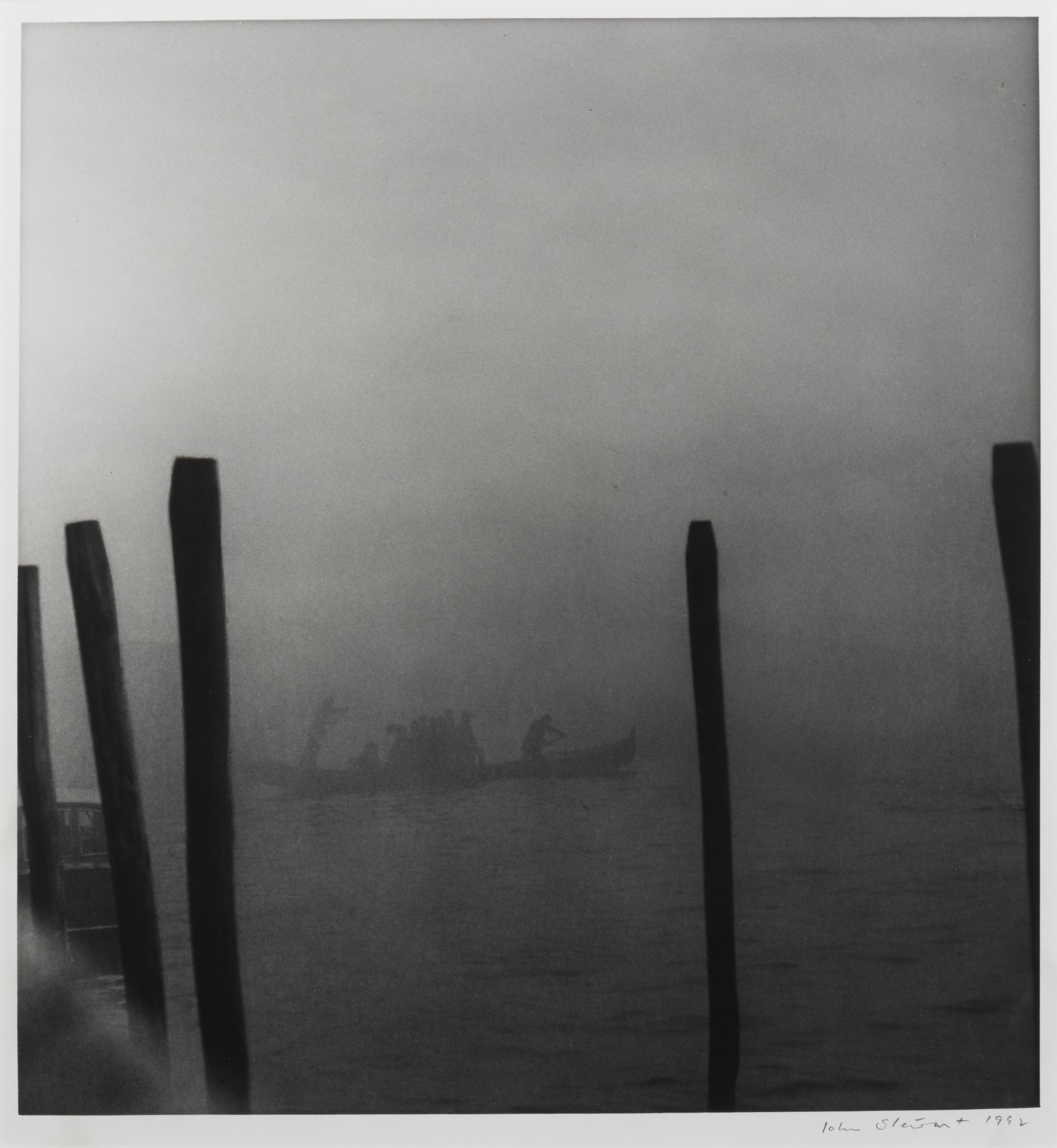 John Stewart (British, 1919-2017) Foggy Series (a group of three works), 1992 each signed and dated (lower right) 12 1/2 x 12 inches (image).