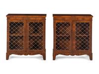 A Pair of Regency Style Rosewood Chiffoniers
