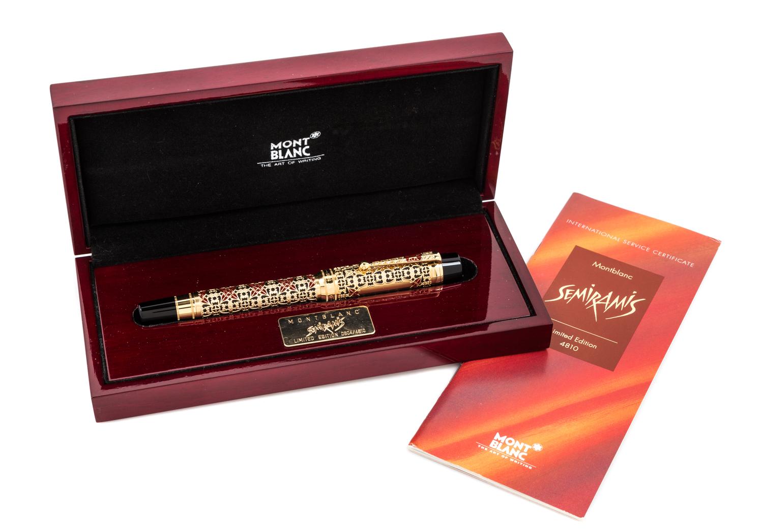 A Montblanc Patron of Art: Semiramis Limited Edition Fountain Pen