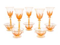 A Venetian Glass Service
