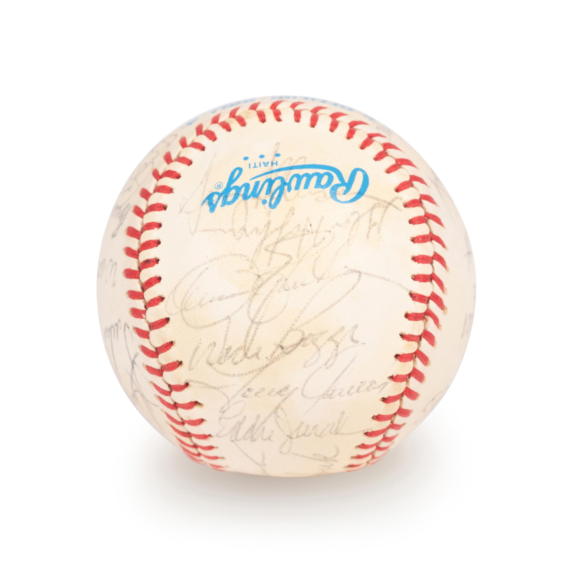 A 1983 Boston Red Sox Team Signed Autograph Baseball with 29 Signatures (Beckett Authentication Services Letter BAS Certified),