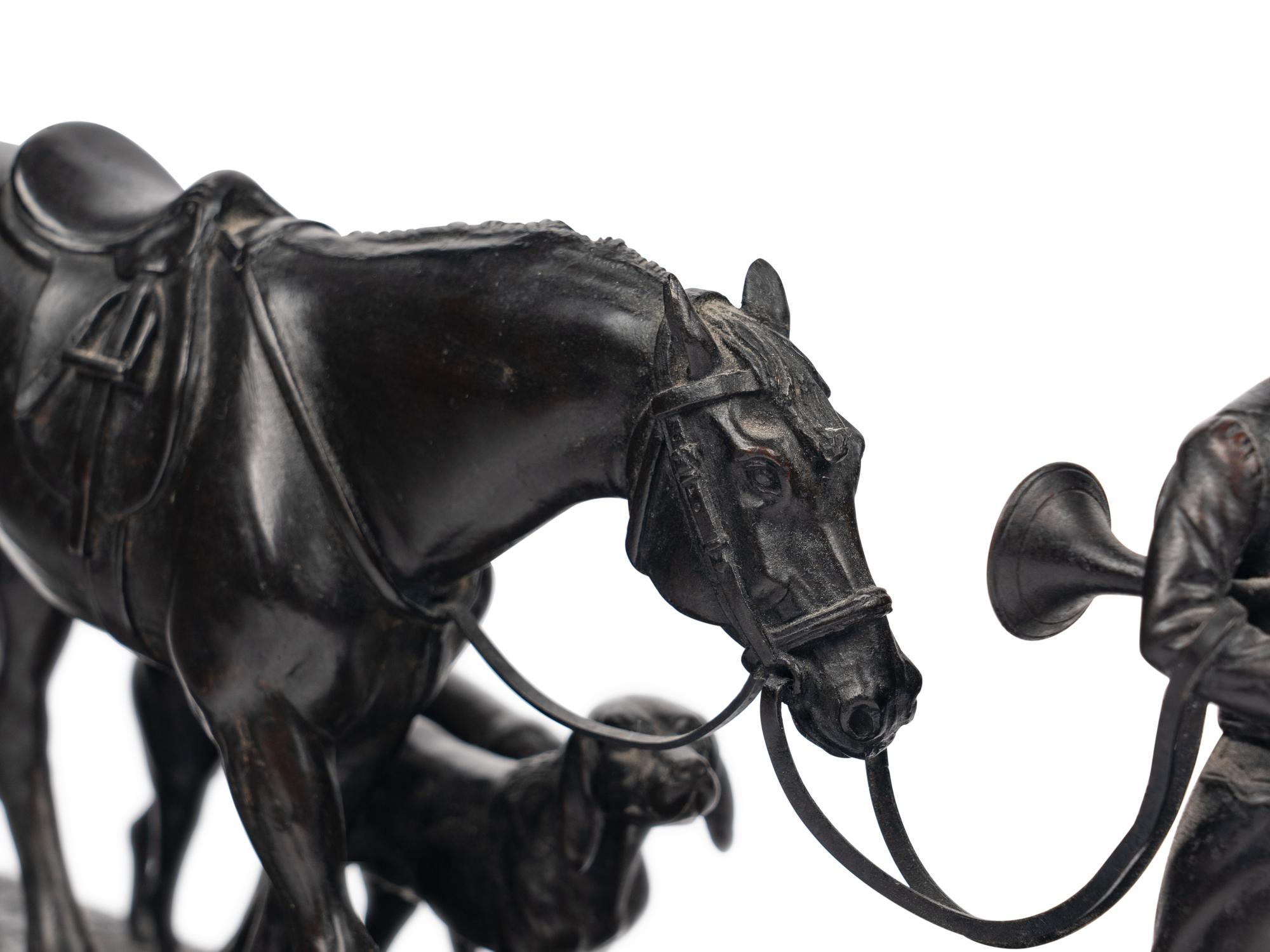An English Bronze Figural Group