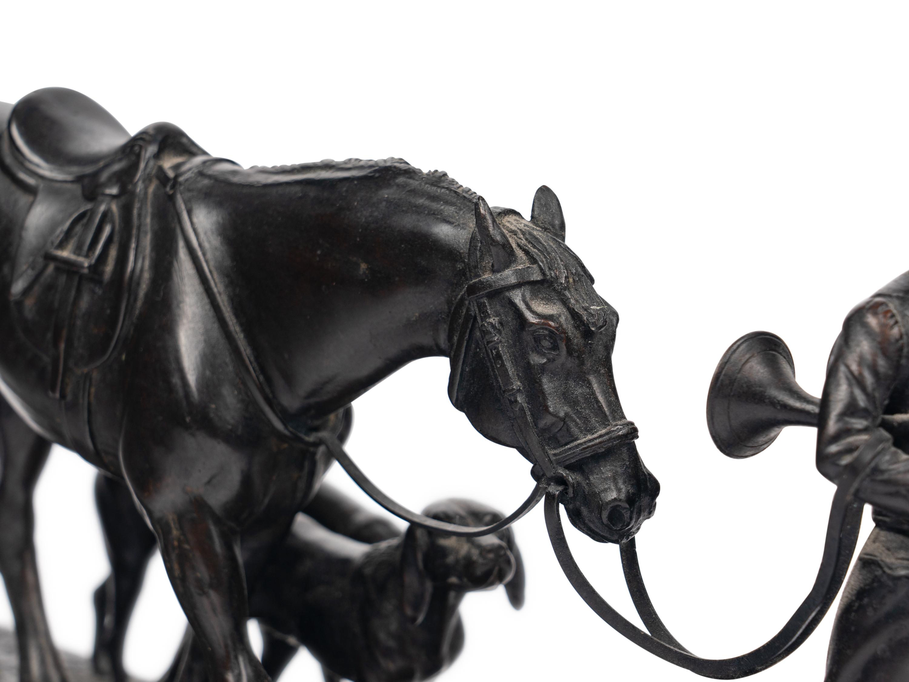 An English Bronze Figural Group