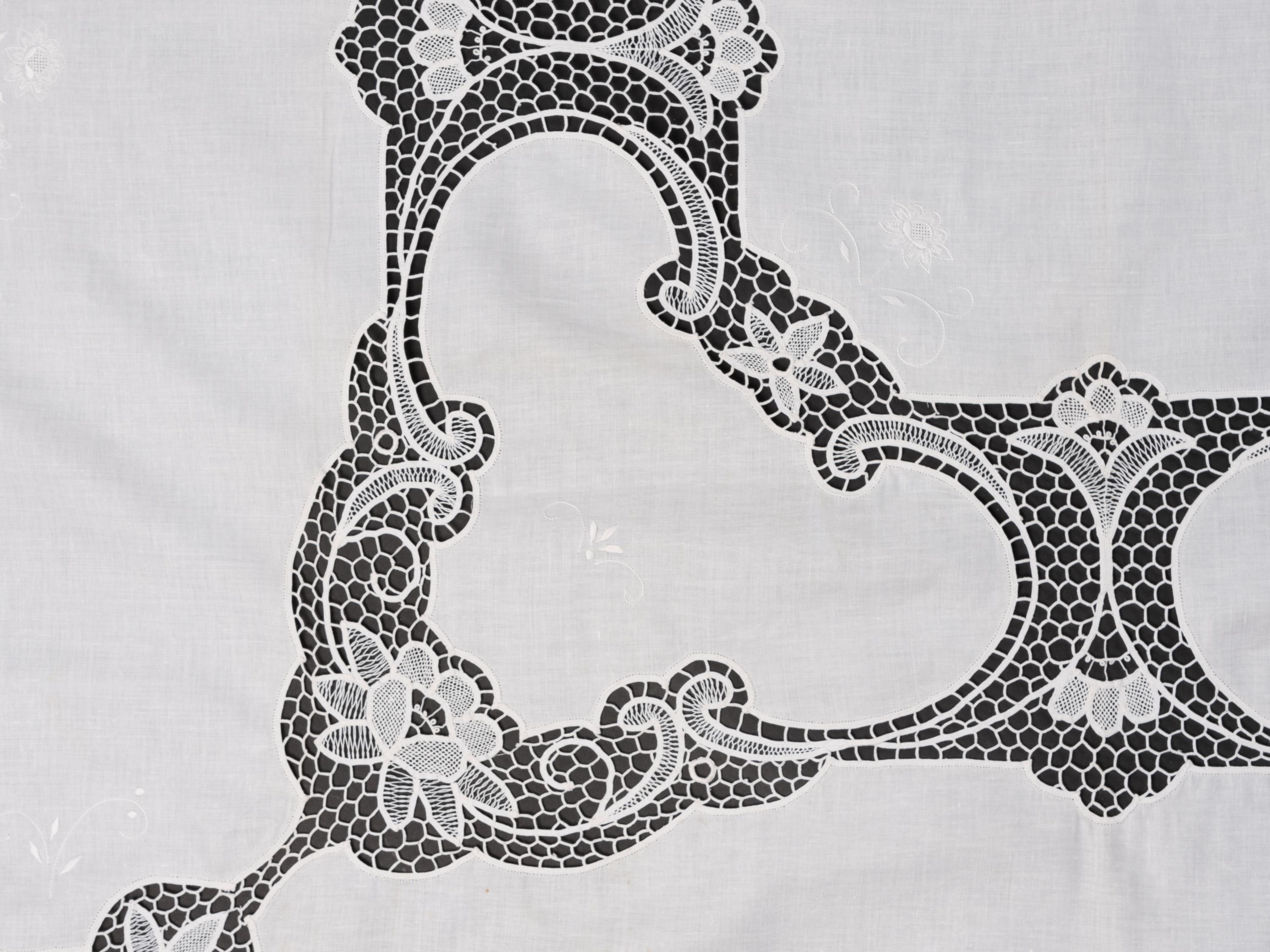 Collection of Six Cotton and Linen Lace Items