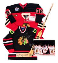 A Group of Chicago Blackhawks Signed Autograph Items (Including Bobby Hull, Stan Mikita and Tony Esposito),