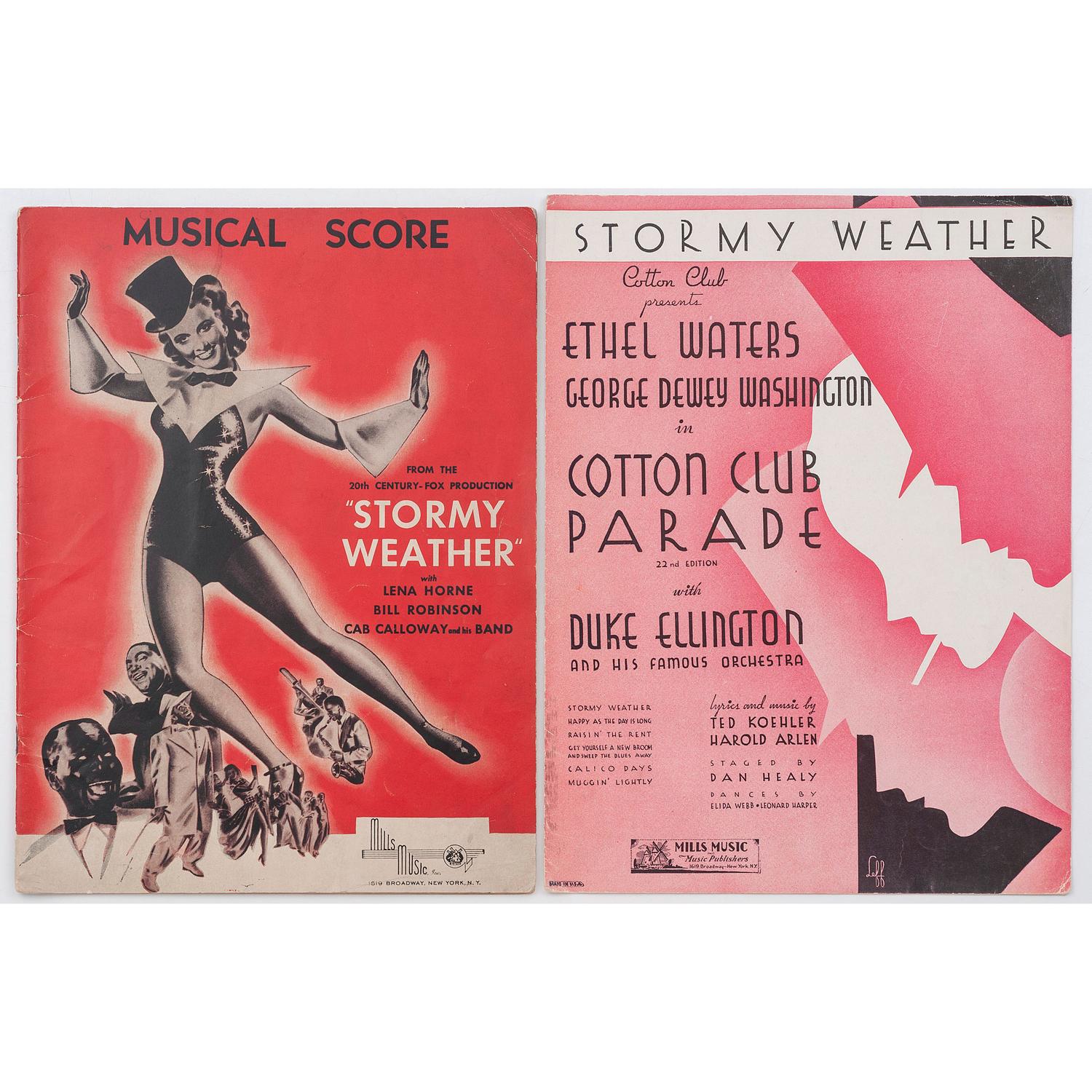 COMBINED WITH 304115-272 [AFRICAN AMERICANA] -- [MUSIC & THEATRE]. Group of 10 items, incl. programs and photography.