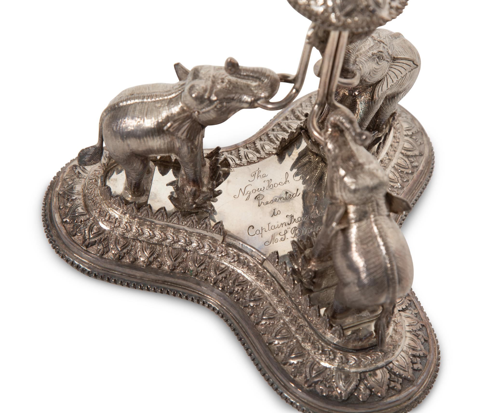 A Thai Silver Presentation Centerpiece