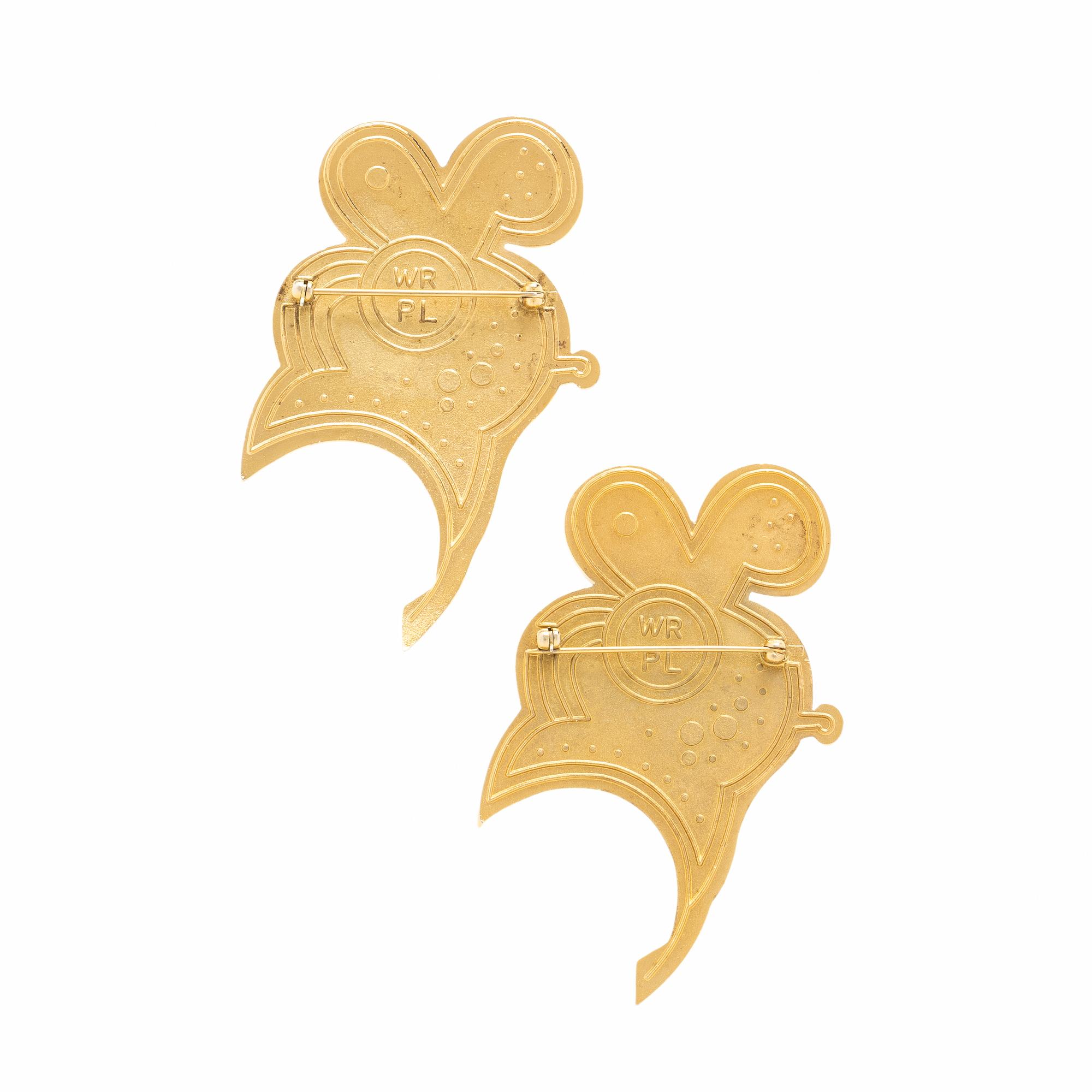Wendy Ramshaw, 'Picasso's Ladies' 'La Fleur', Pair of Enamel and Metal Brooches