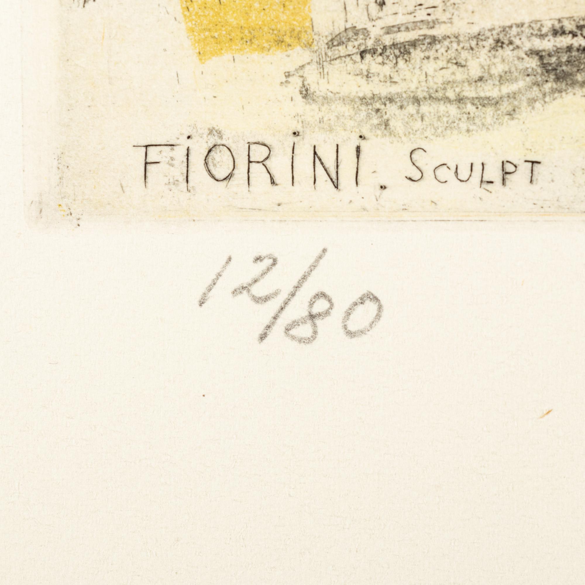A Group of Three Prints by Gérard Ernest Schneider, and Marcel Fiorini, one of which After Roger Bissière, 1955-1960