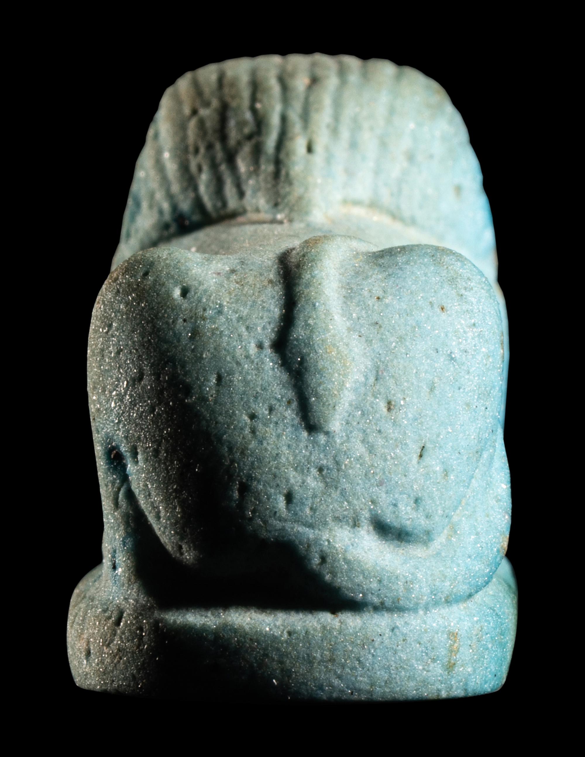 An Egyptian Faience Sphinx