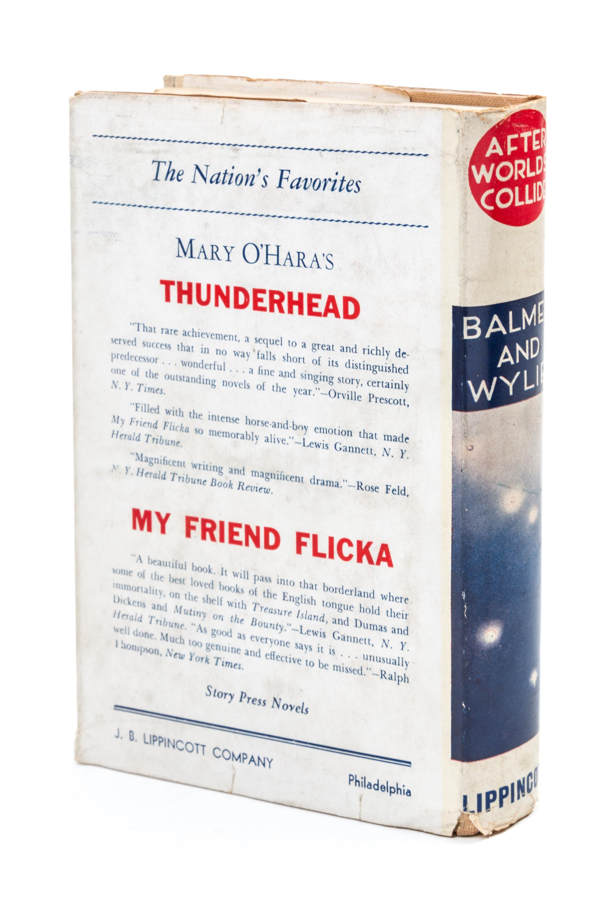 BALMER, EDWIN and PHILIP WYLIE. When Worlds Collide. Philadelphia and New York, 1933. With one other. Both later printings.
