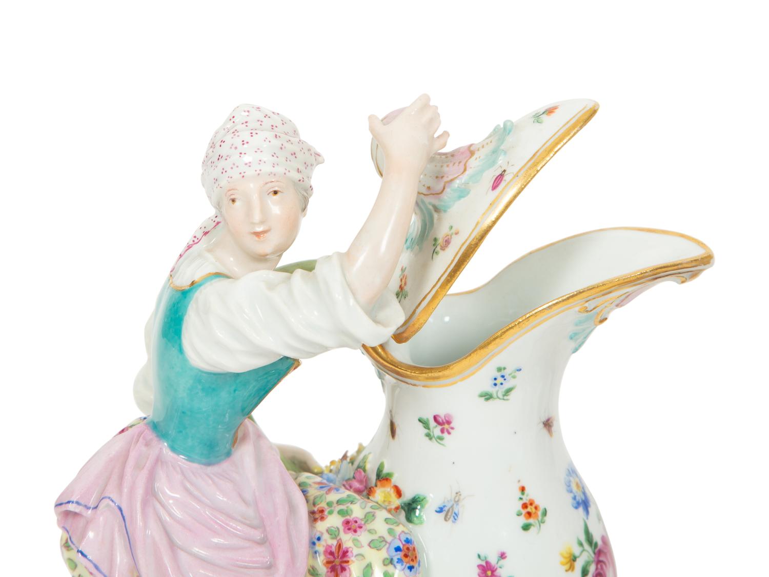 Three Meissen Porcelain Figure Groups