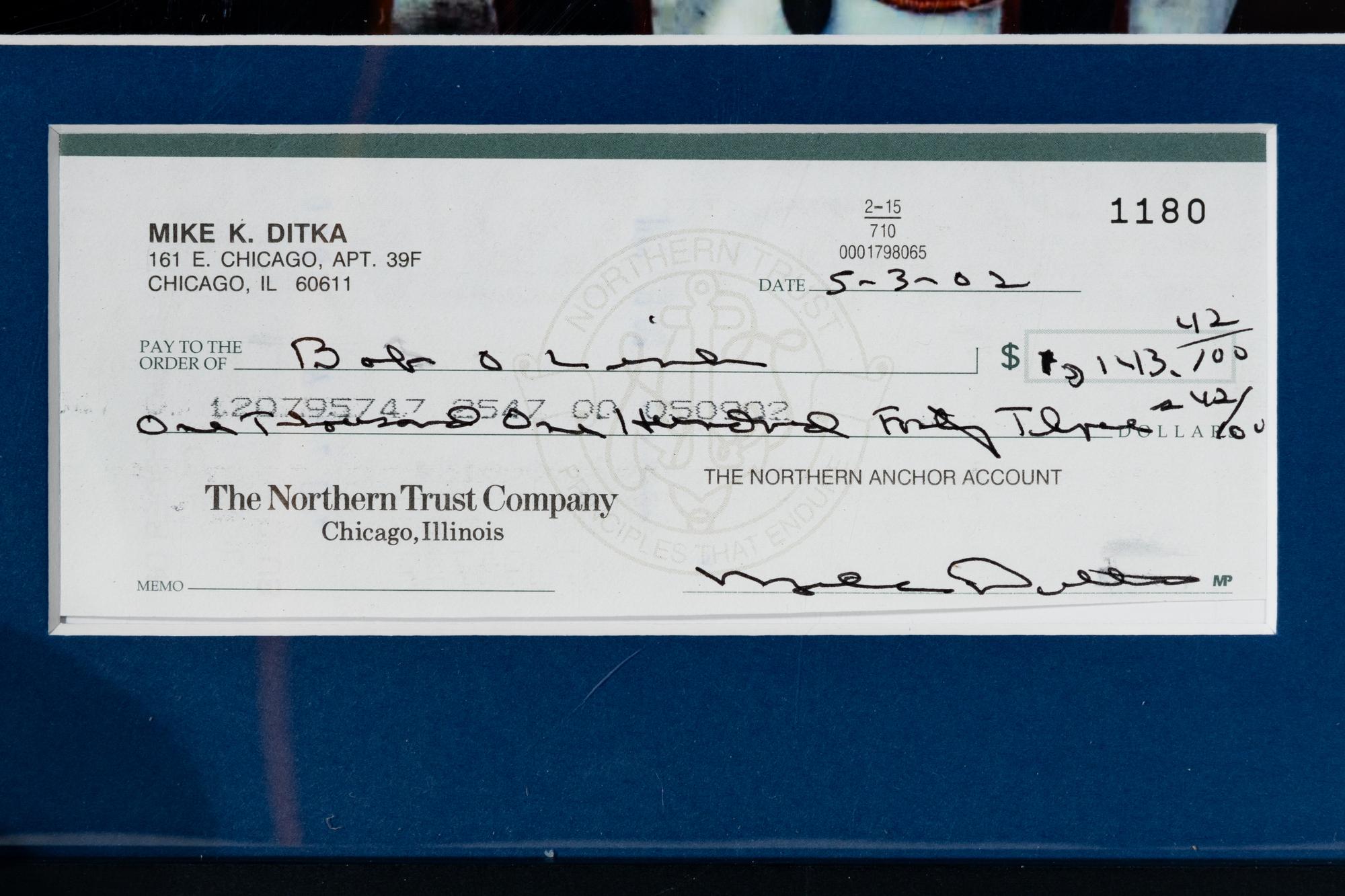 Collection One of Chicago Bears Legend Mike Ditka's Personal Items Including Hall of Fame Crystal Ball and Signed Display