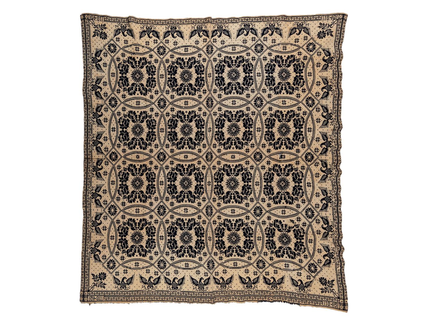 A Woven Coverlet and Crazy Quilt Skirt