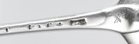 A Collection of Silver and Silver Plate Serving Articles, various makers, comprising two Georgian silver Onslow pattern serving spoons,