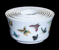 A Set of 10 Chinese Famille Rose Porcelain Cups