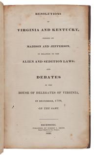 [KENTUCKY--JURISPRUDENCE]. A group of 4 works, comprising: