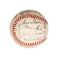A Group of Signed Autograph Baseballs and One Signed Autograph Softball,