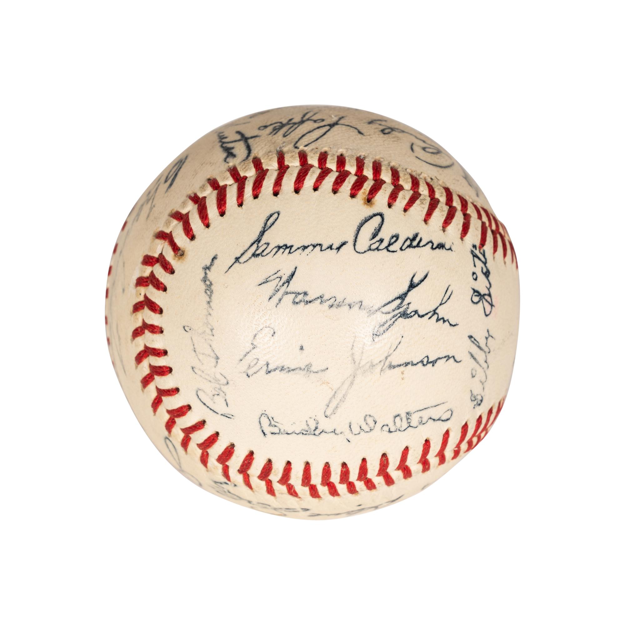 A Group of Signed Autograph Baseballs and One Signed Autograph Softball,