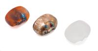 Bertil Vallein, (Swedish, b. 1938), Three Brains Paperweights Kosta Boda, Sweden