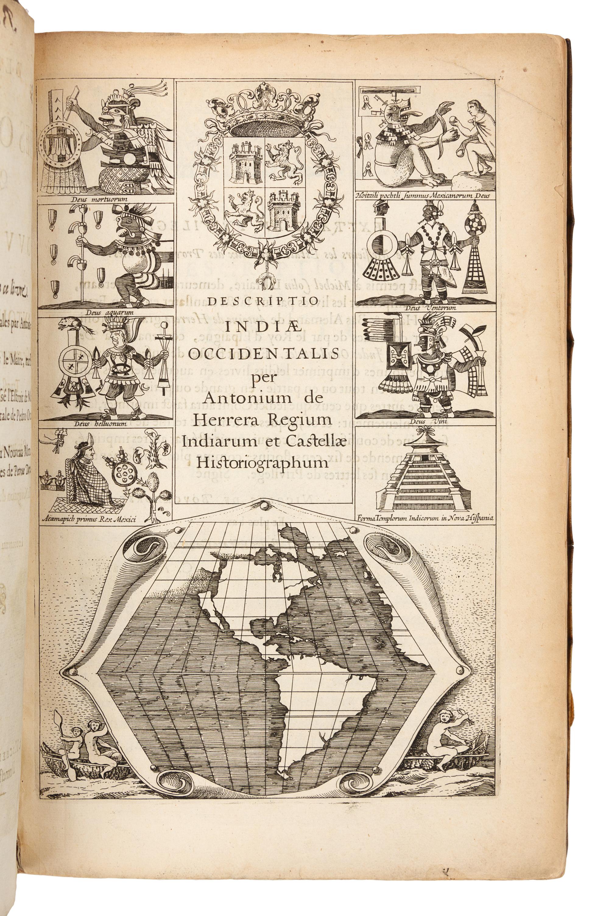 HERRERA Y TORDESILLAS, Antonio de (1559-1625). Description des Indes Occidentales... Amsterdam, 1622. FIRST EDITION IN FRENCH.
