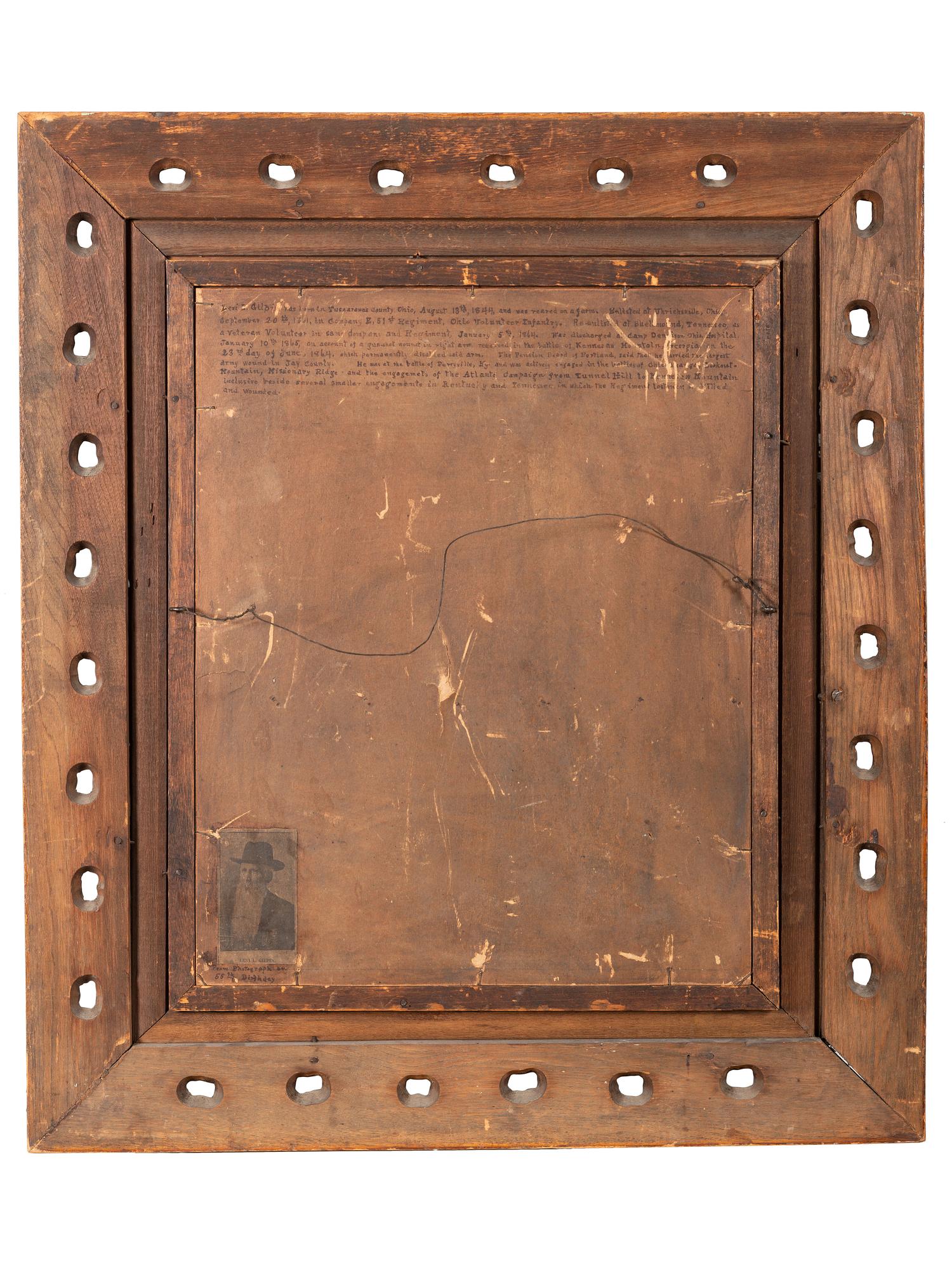 [CIVIL WAR] GILPIN, Levi L. (1844-1931). A group of 3 items identified to Corporal Levi L. Gilpin, 51st Ohio Volunteer Infantry, comprising: