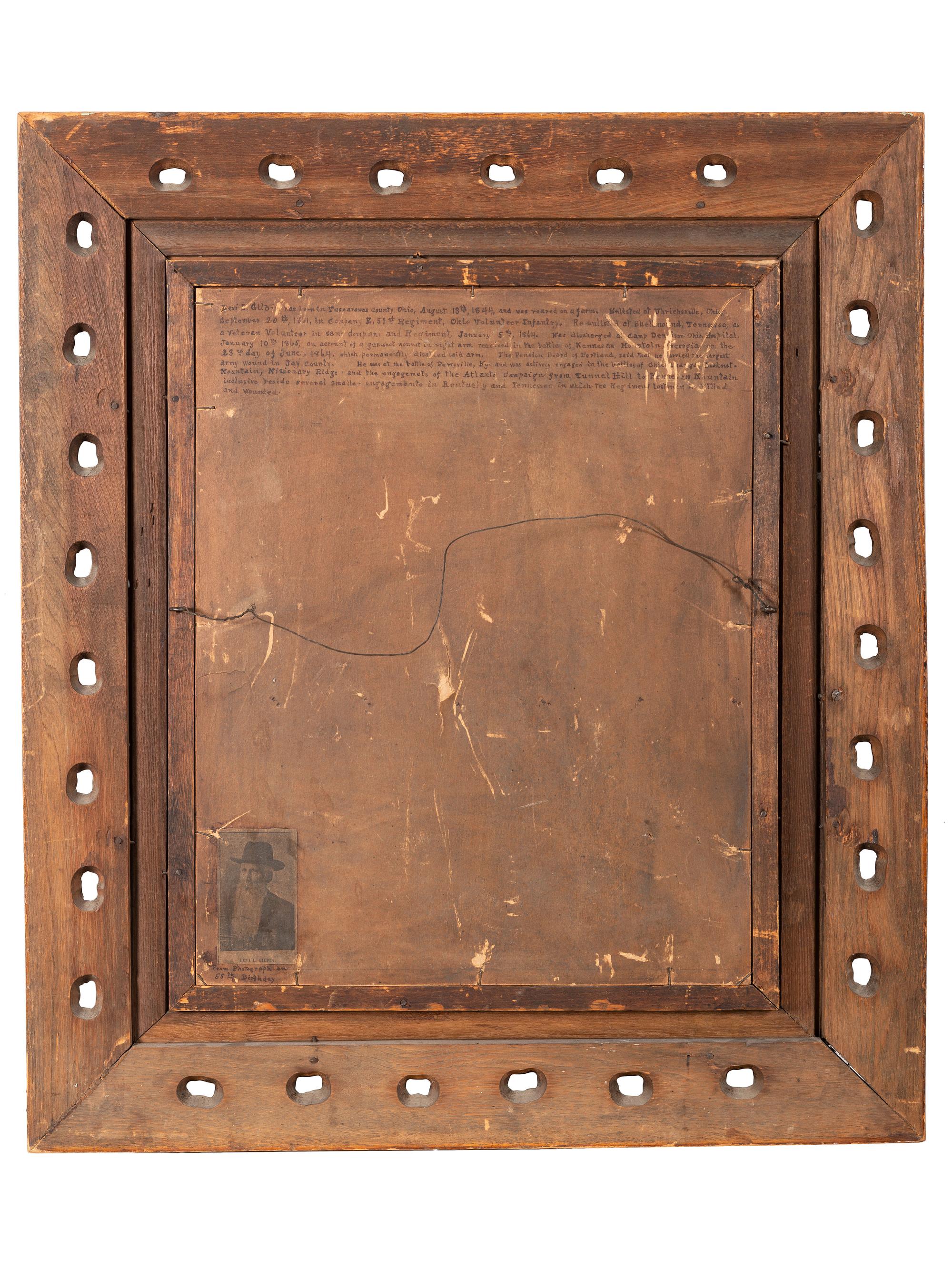 [CIVIL WAR] GILPIN, Levi L. (1844-1931). A group of 3 items identified to Corporal Levi L. Gilpin, 51st Ohio Volunteer Infantry, comprising: