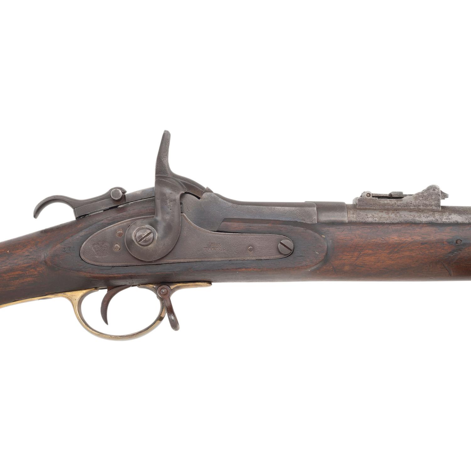 Extremely Rare Confederate Inventory Numbered Enfield Rifle with Post-Civil War Roberts Conversion to Cartridge