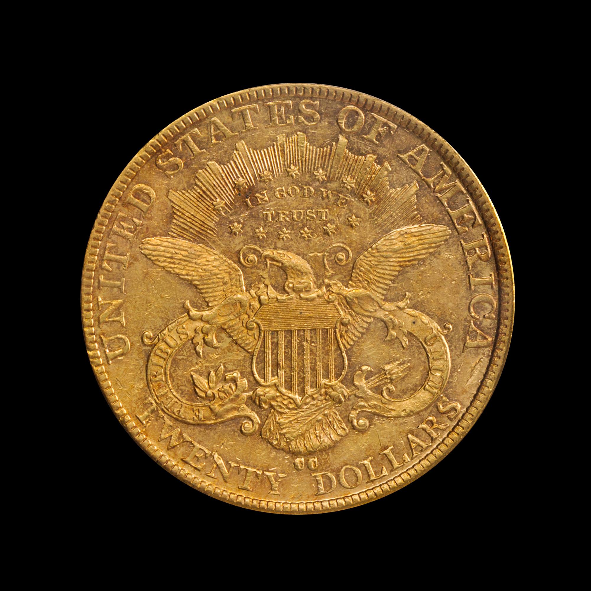 A United States 1892-CC Liberty Head $20 Gold Coin