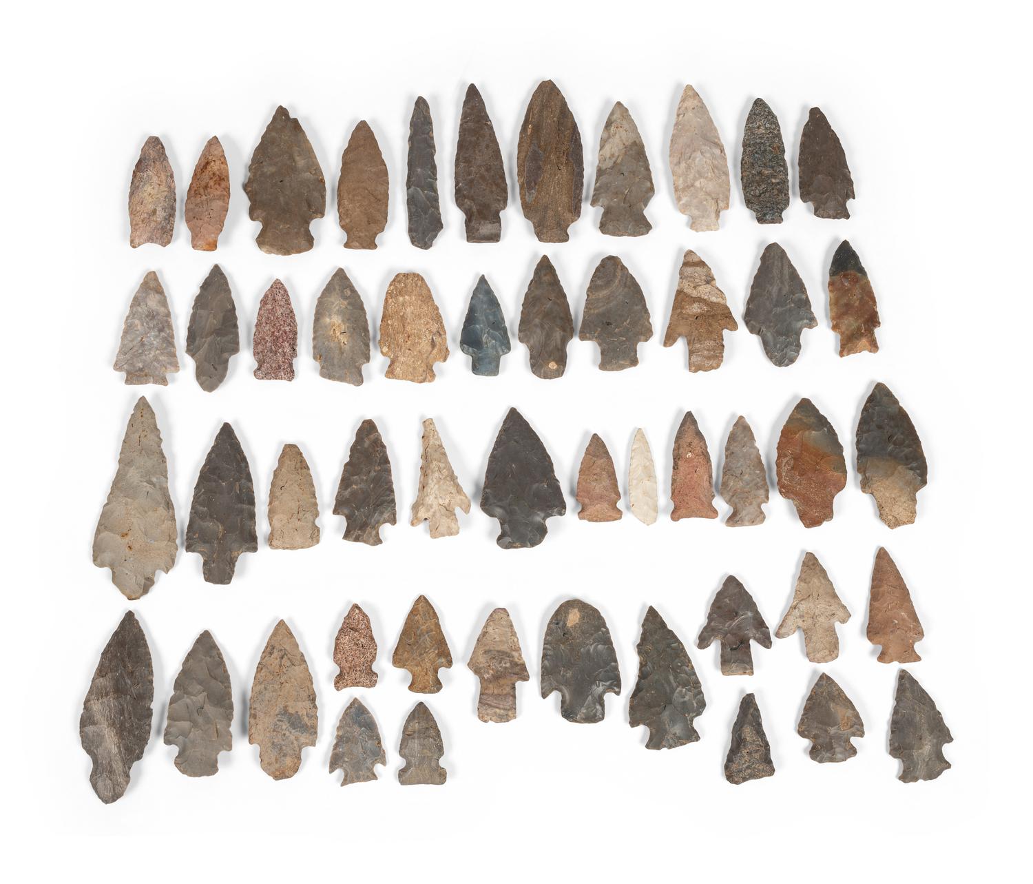 An Assortment of Flint Points and Blades