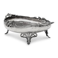 A German Silver Footed Centerpiece Bowl