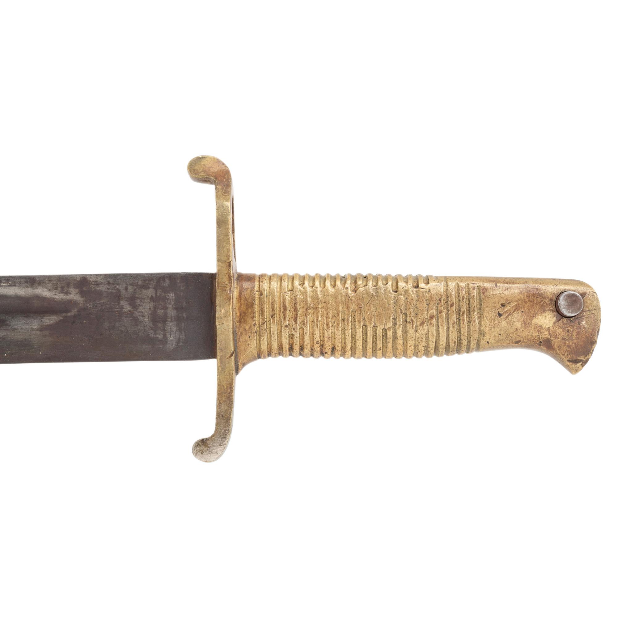 Confederate Saber Bayonet Attributed to Leech & Rigdon with Cook & Brother Type Hilt