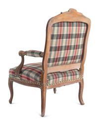 A Louis XV Style Cerused Beech Fauteuil