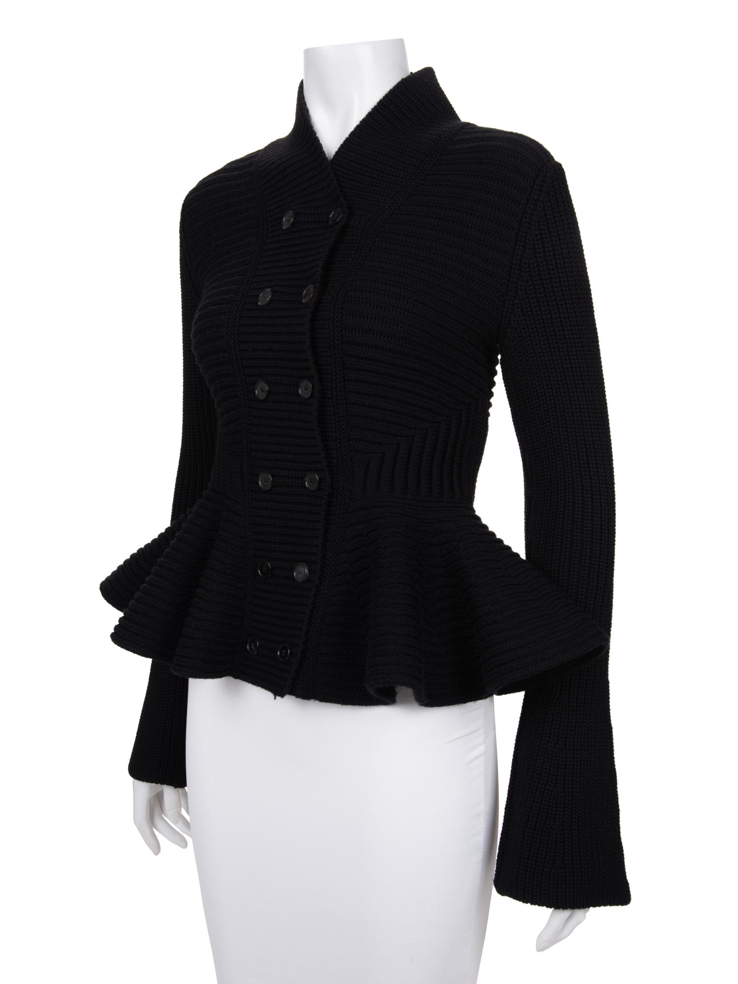 Alexander McQueen Knit Double Breasted Jacket, 2000-10s