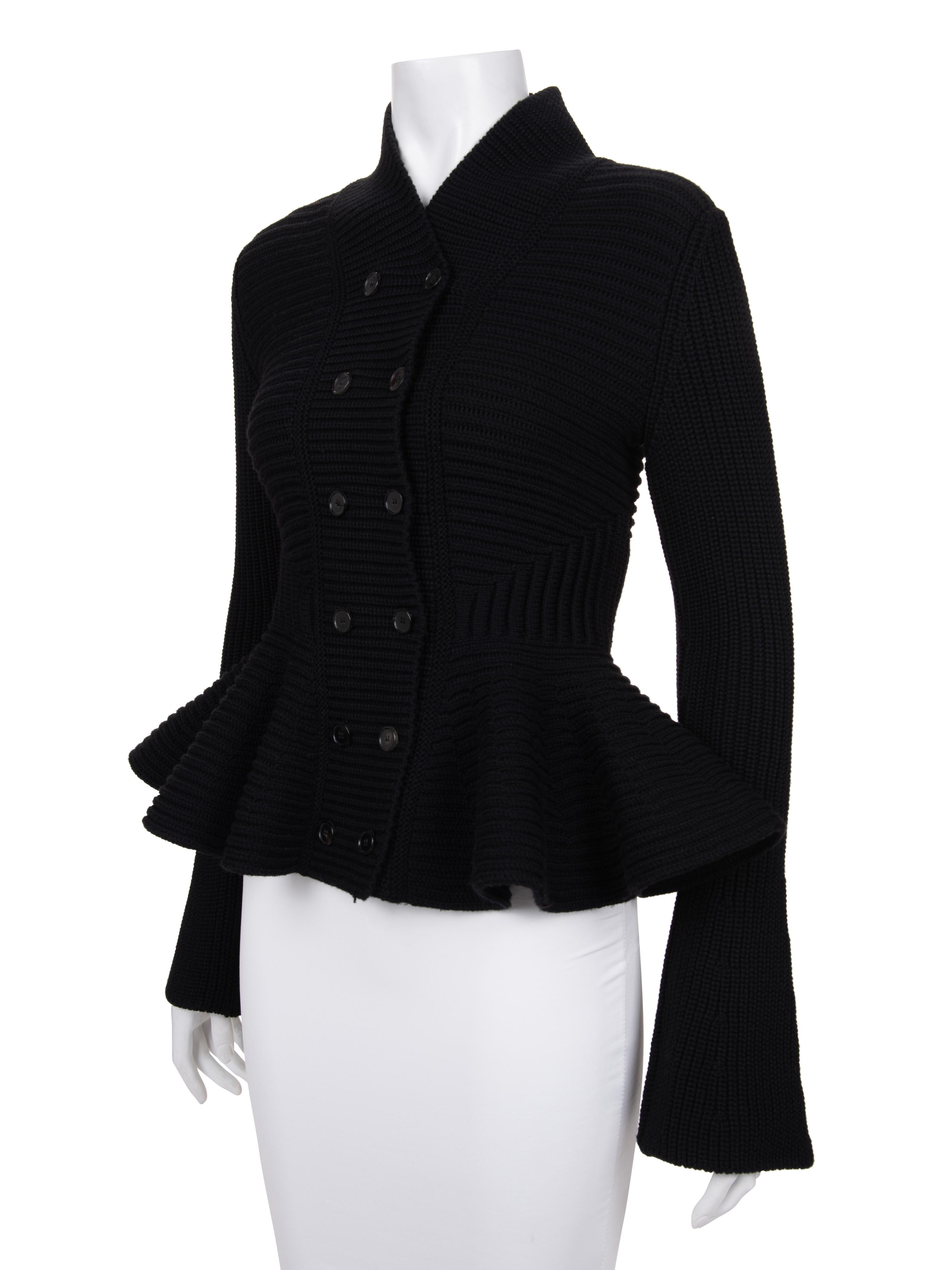 Alexander McQueen Knit Double Breasted Jacket, 2000-10s