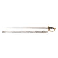 The French Cent Guard Hilted Heavy Cavalry Officers Saber of Capt. Arnold Rand, Capt. 1st Mass. & Col. 4th Mass Cavalry
