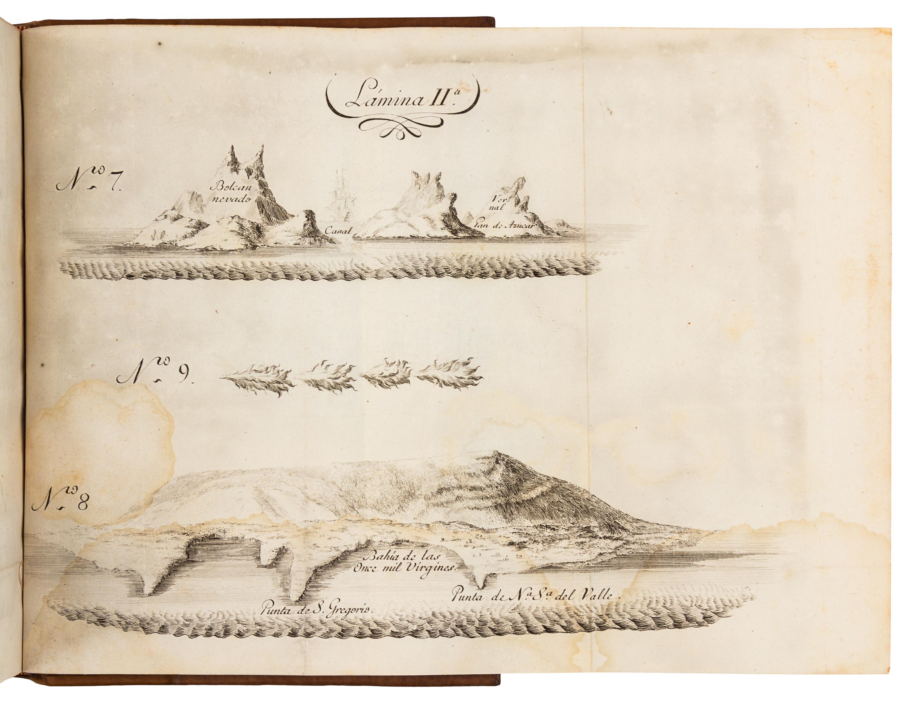 SARMIENTO DE GAMBOÁ, Pedro (1532-1592). Viage al Estrecho de Magallanes. Madrid, 1768. FIRST EDITION, edited by Bernardo de Yriarte.