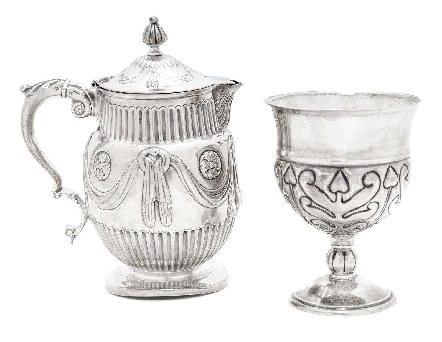 Two Continental Silver Table Articles