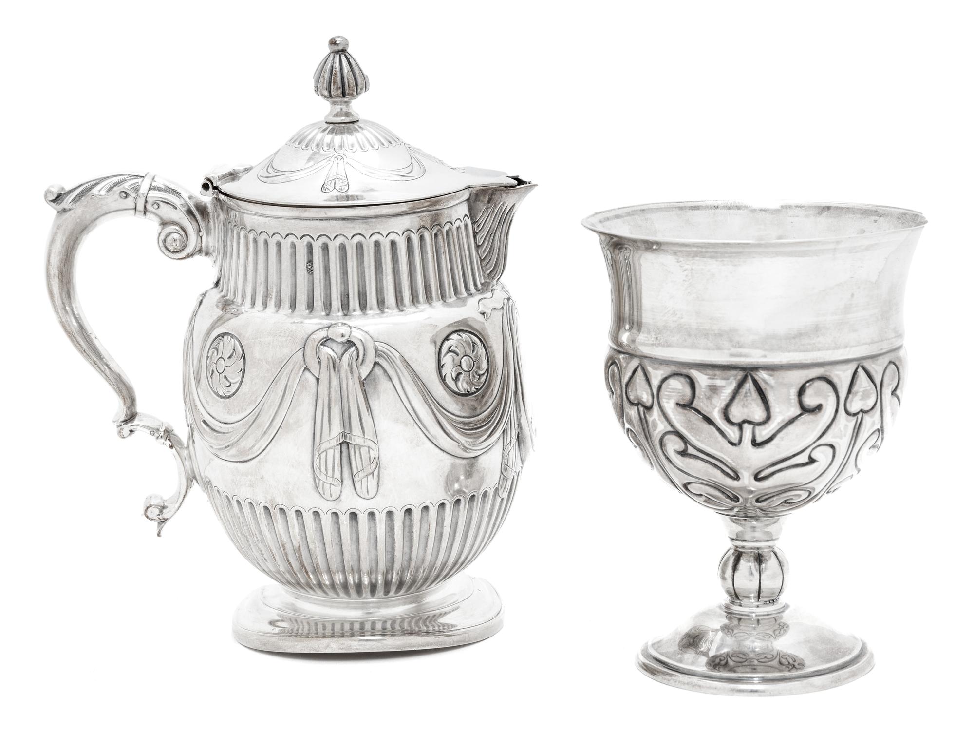 Two Continental Silver Table Articles