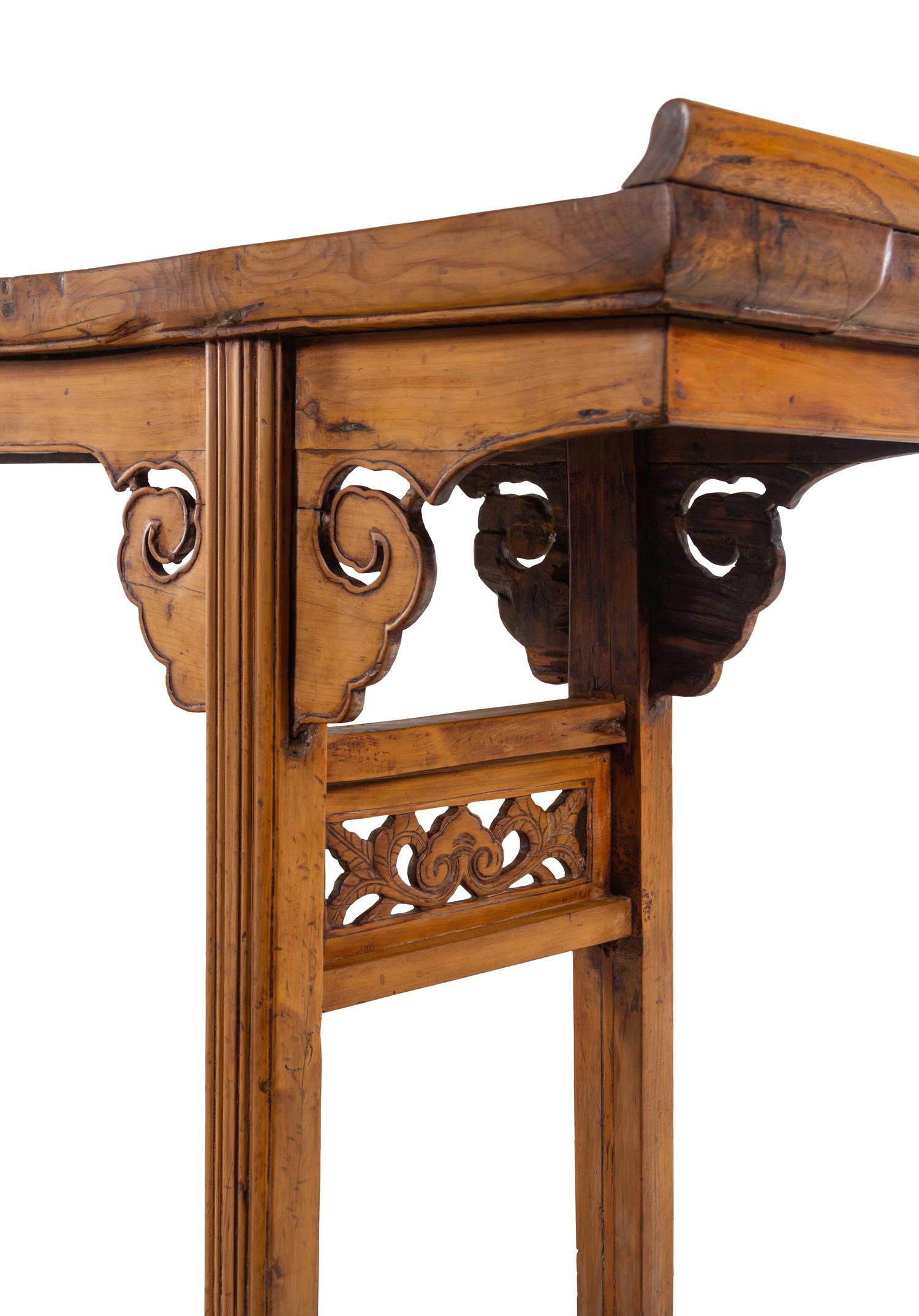 A Chinese Softwood Altar Table, Qiaotou'an