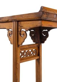 A Chinese Softwood Altar Table, Qiaotou'an