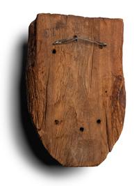 An Egyptian Painted Wood Mummy Mask