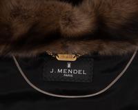 J. Mendel Ermine Jacket with Sable Collar